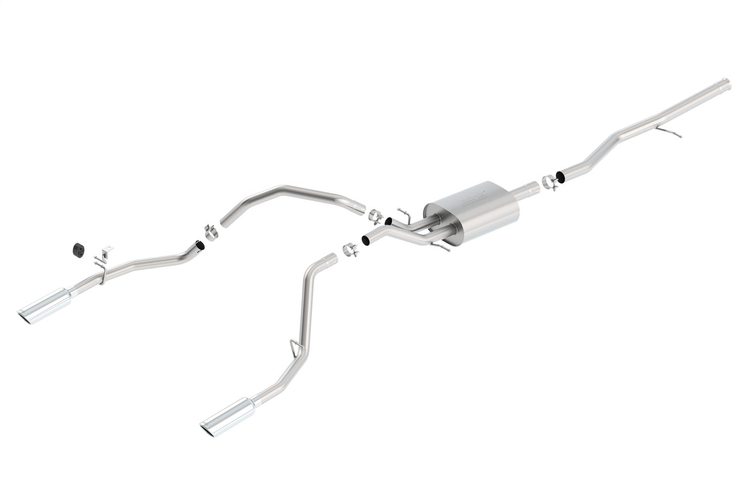 Borla 140539 S-Type Cat-Back Exhaust System Fits Sierra 1500 Silverado 1500