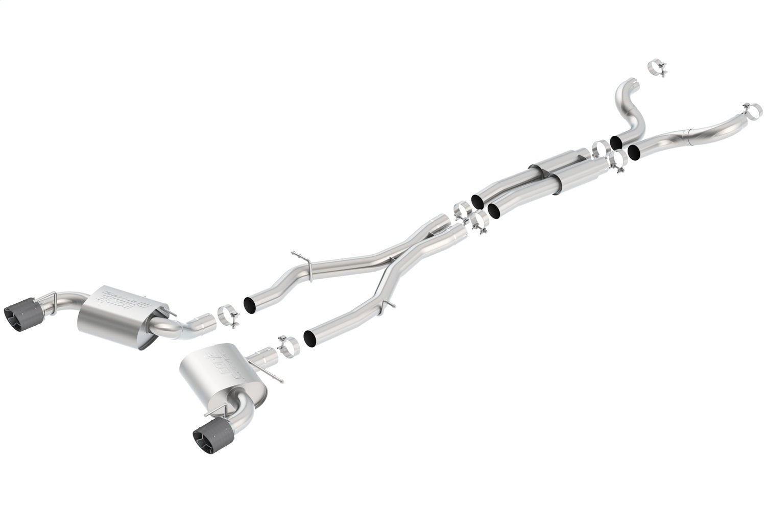 Borla 140689CF S-Type Cat-Back Exhaust System Fits 16-24 Camaro
