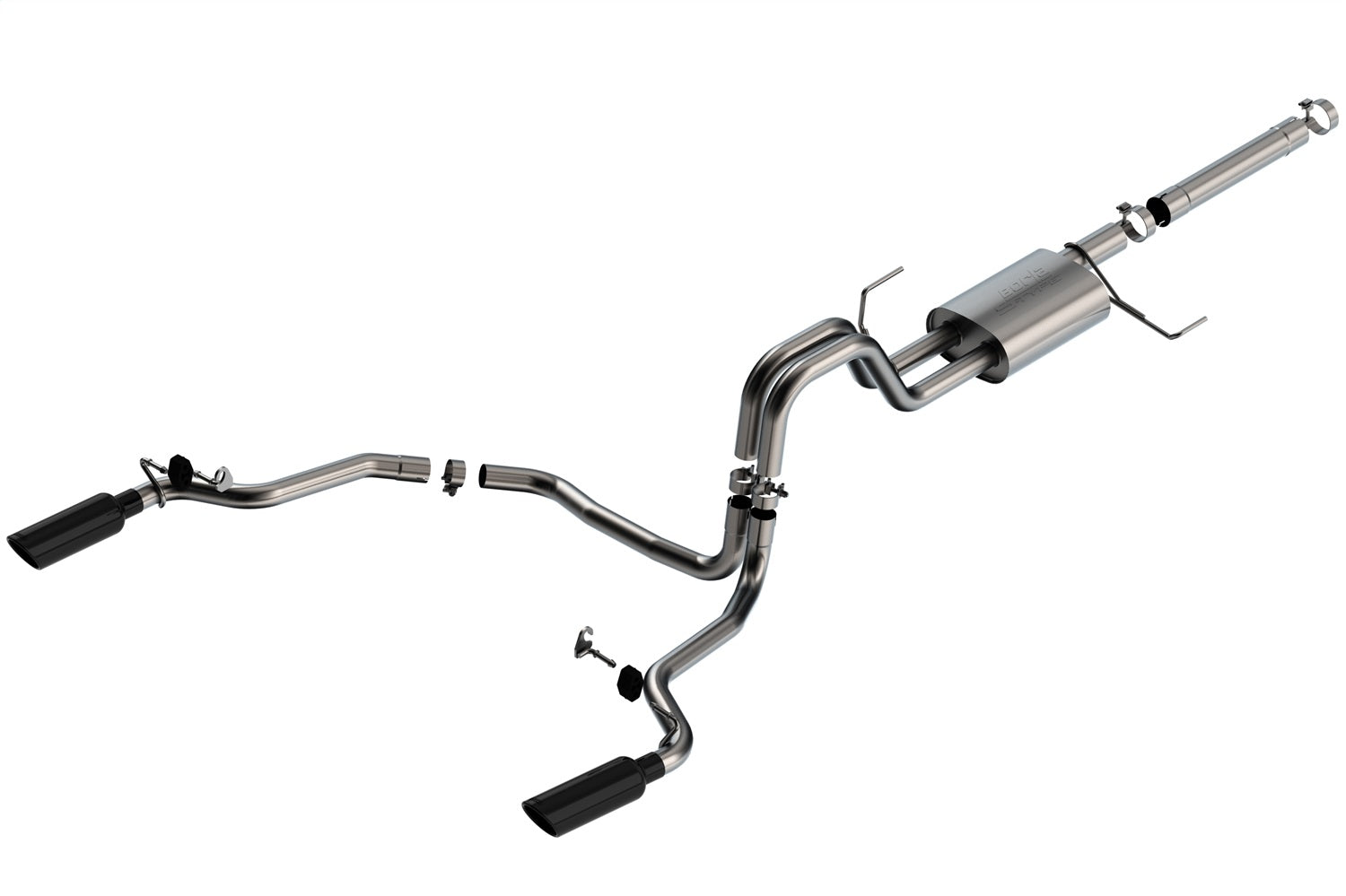 Borla 140903BC S-Type Cat-Back Exhaust System Fits 21-26 F-150