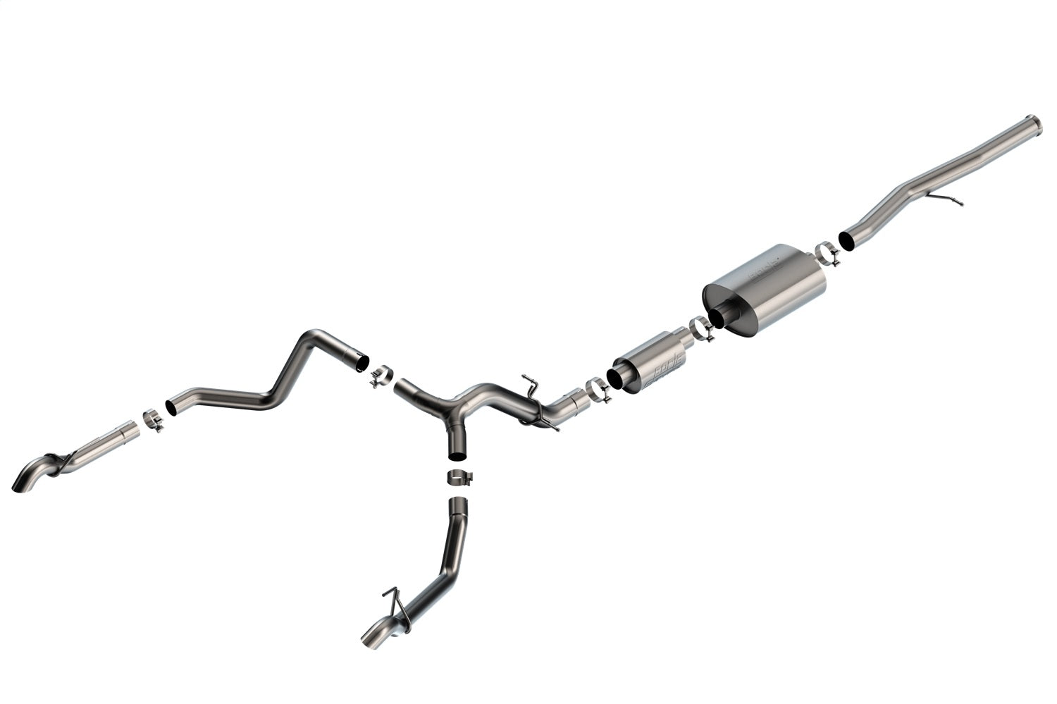 Borla 140914 S-Type Cat-Back Exhaust System Fits Sierra 1500 Silverado 1500
