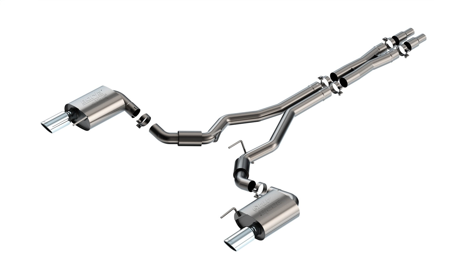 Borla 140866BC S-Type Cat-Back Exhaust System Fits 21-26 F-150
