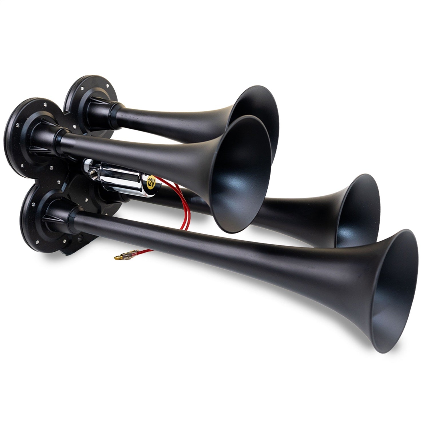 Kleinn Automotive Air Horns 141-1 Black Quad Horn