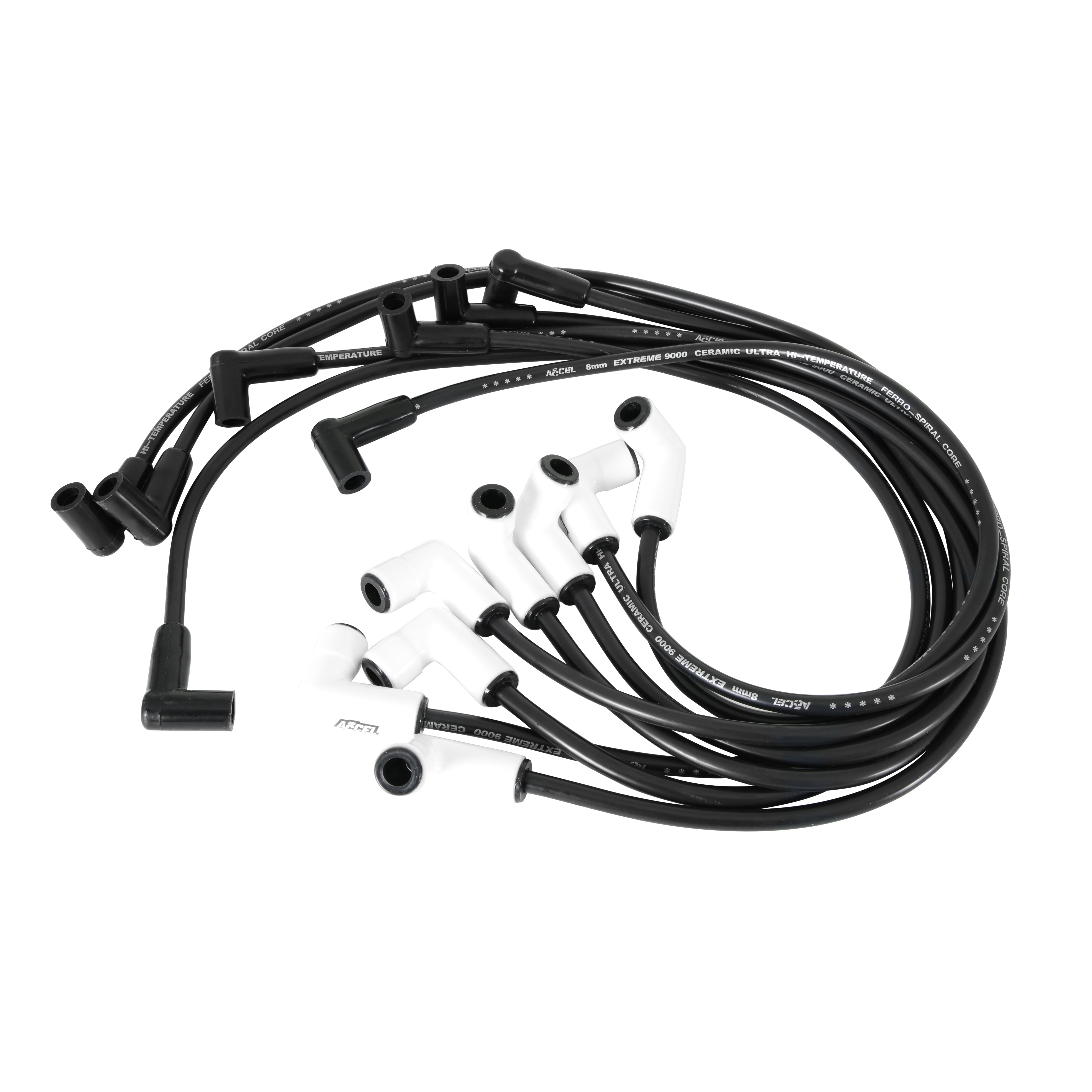 ACCEL 9011C Extreme 9000 Ceramic Boot Spark Plug Wire Set