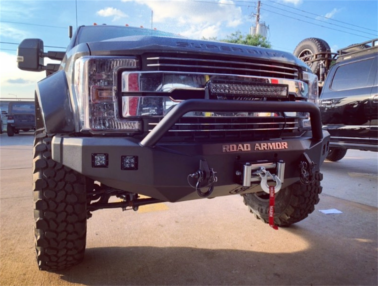 Road Armor 61744B Stealth Winch Front Bumper