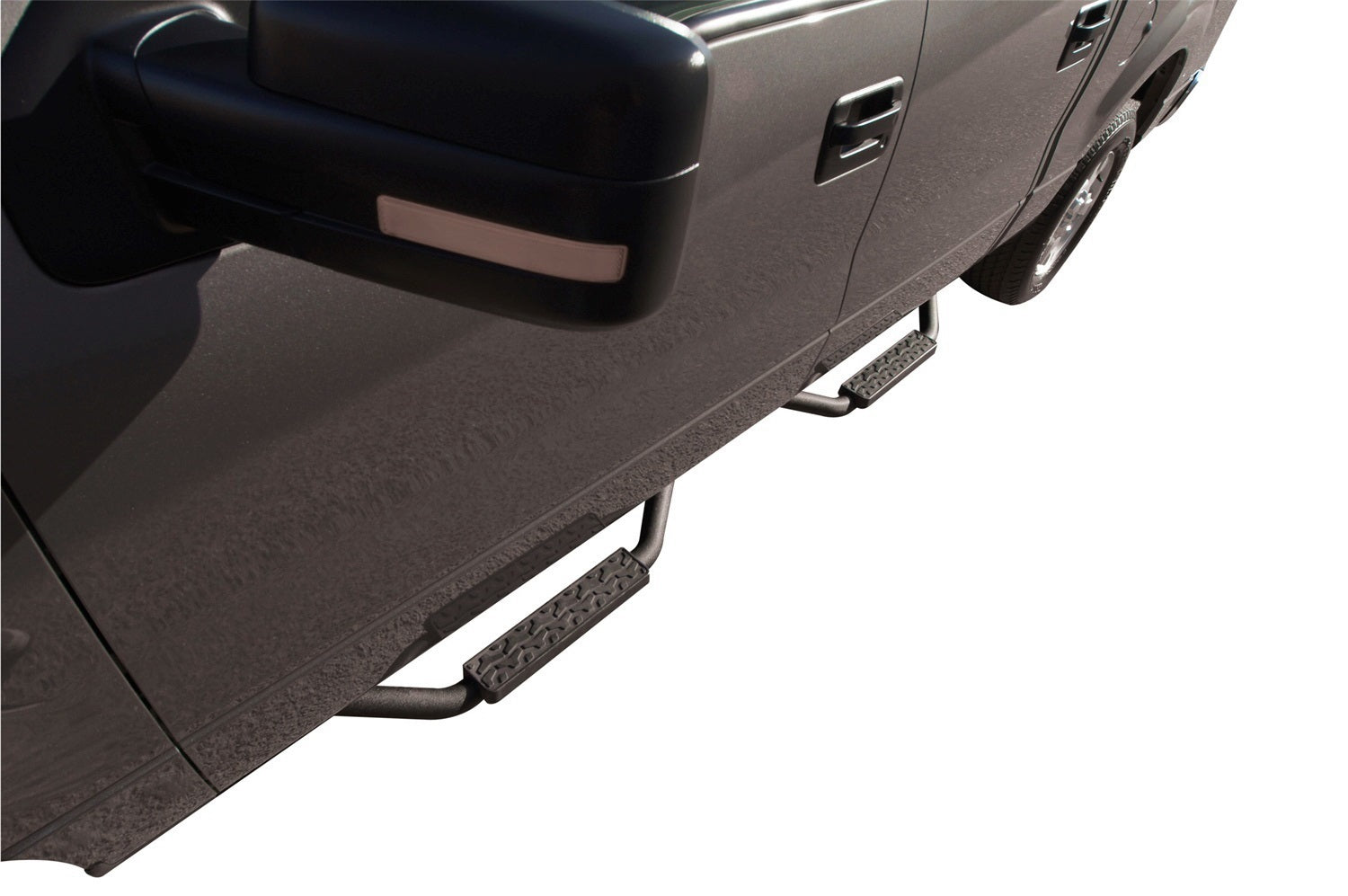 Rampage 26625 Slimline 2 in. Round Side Bar Cab Length Fits 97-06 Wrangler (TJ)