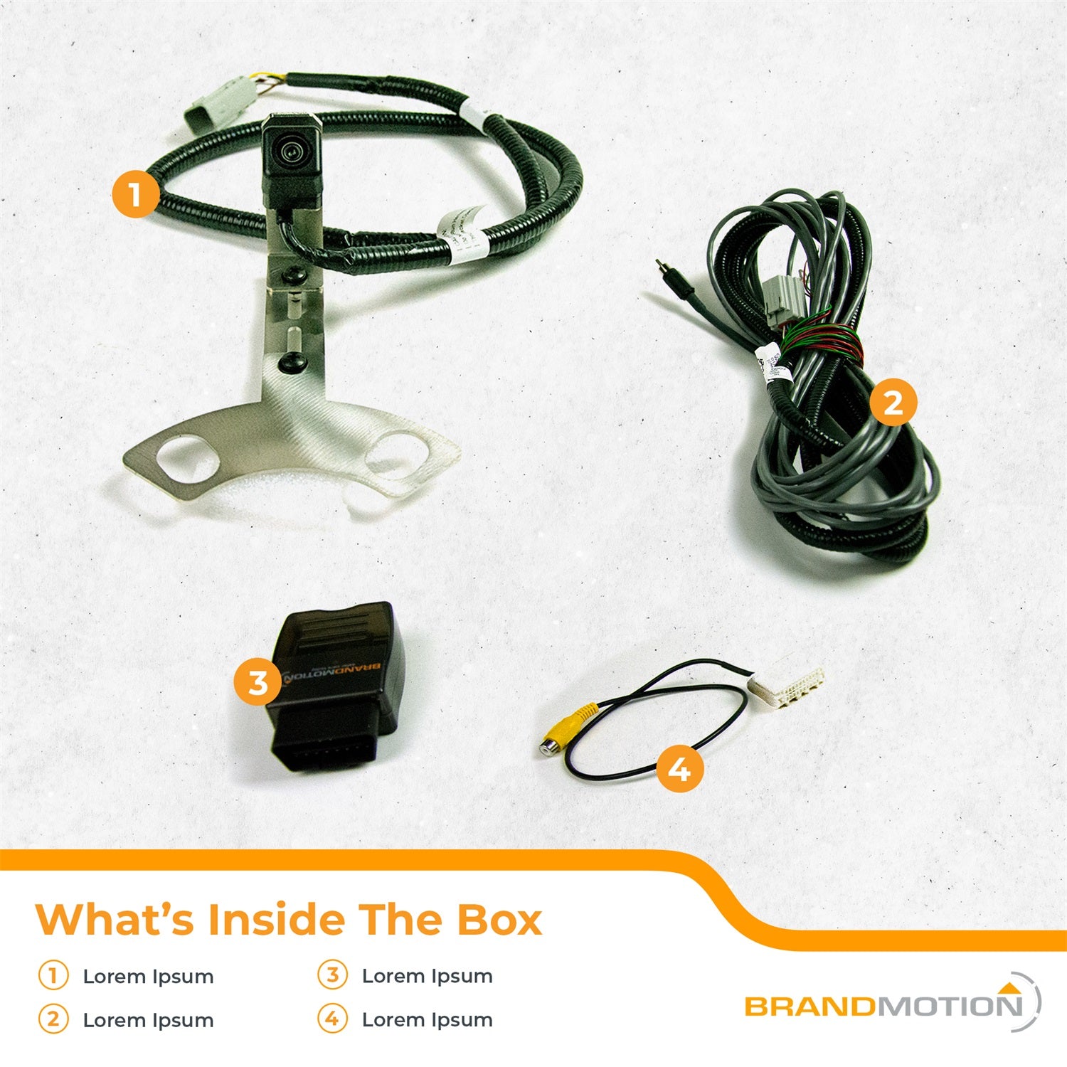 Brandmotion SUTV-8837 SummitView For Jeep Rear Vision Camera w/ Grade Camera