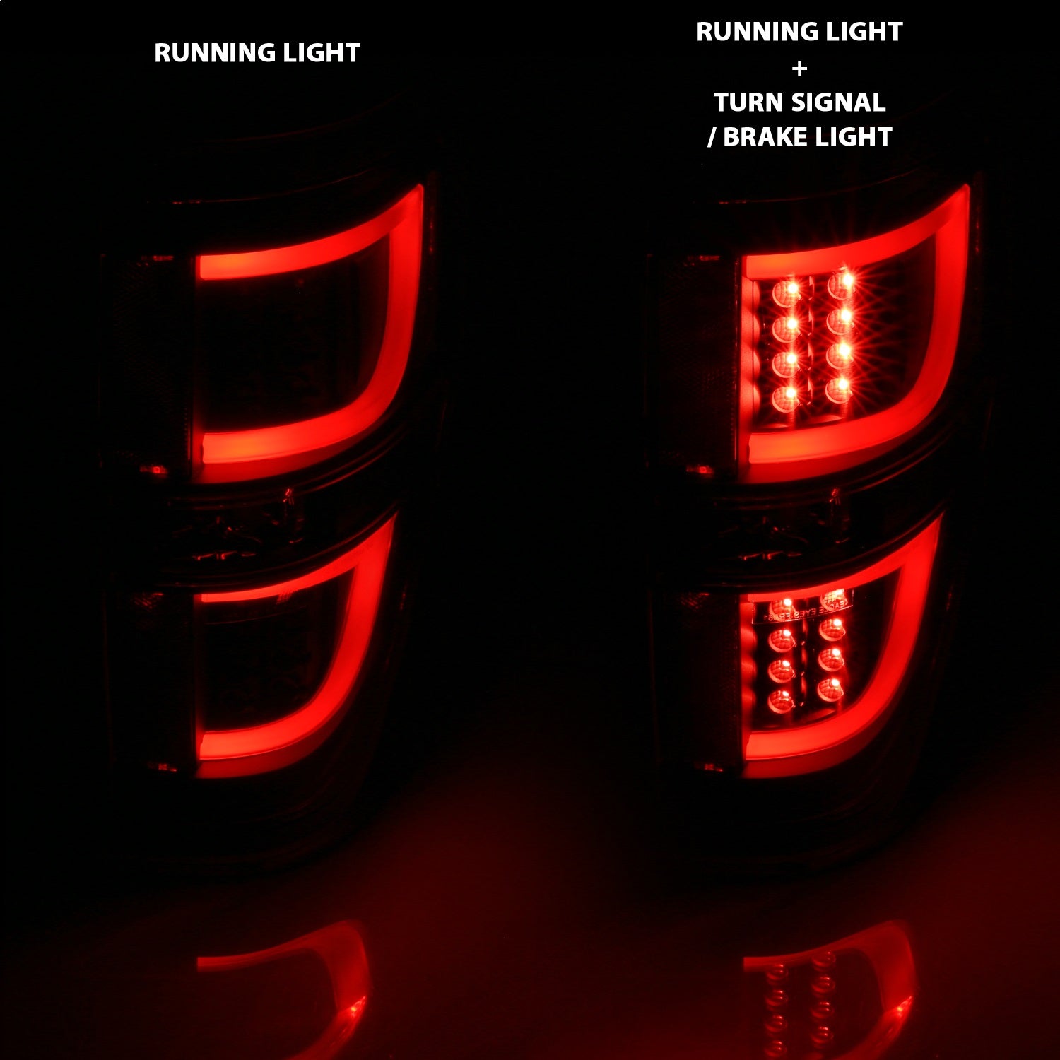 Anzo USA 311257 LED Tail Light Assembly Fits 09-14 F-150