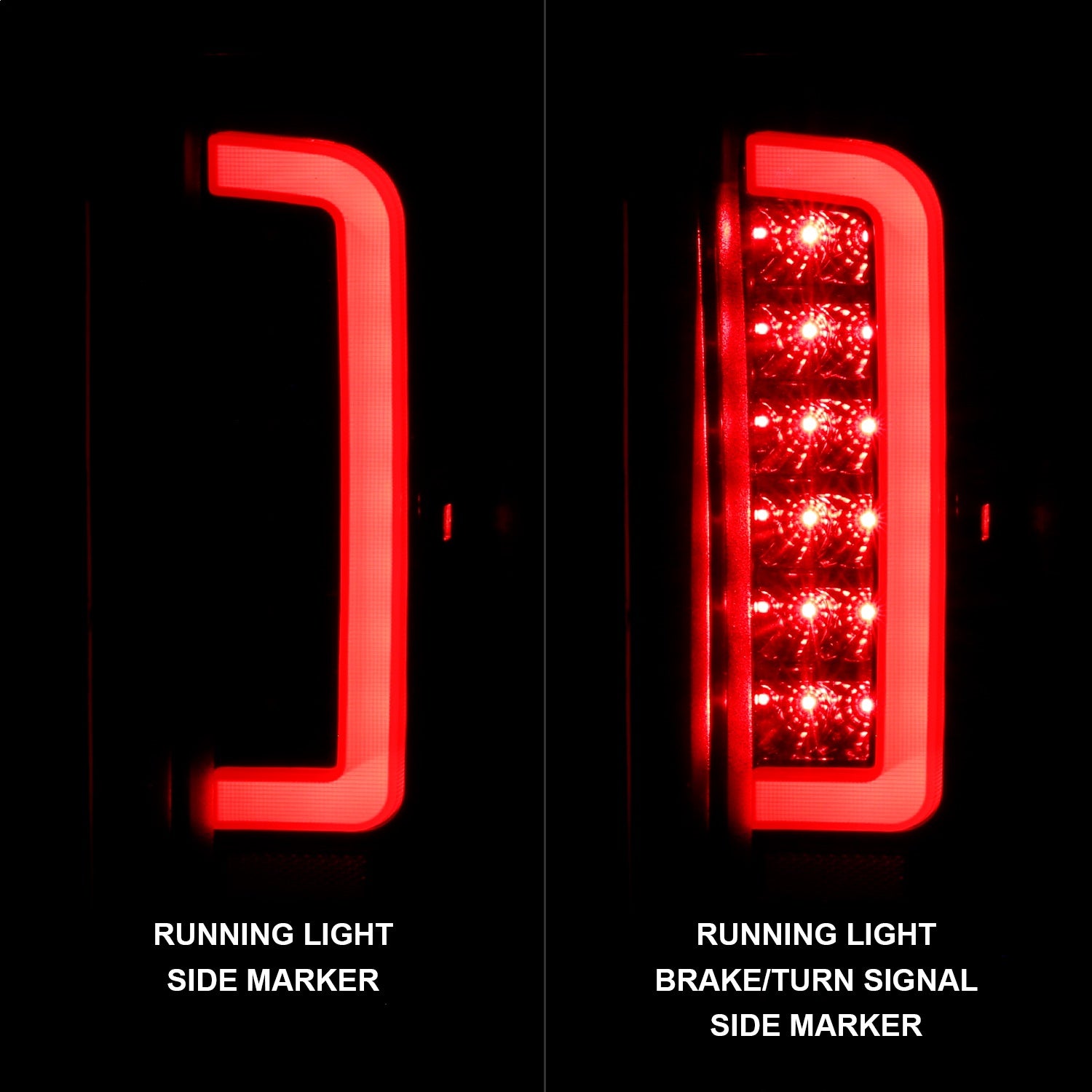Anzo USA 311350 LED Tail Light Assembly Fits 89-96 Bronco F-150 F-250 F-350