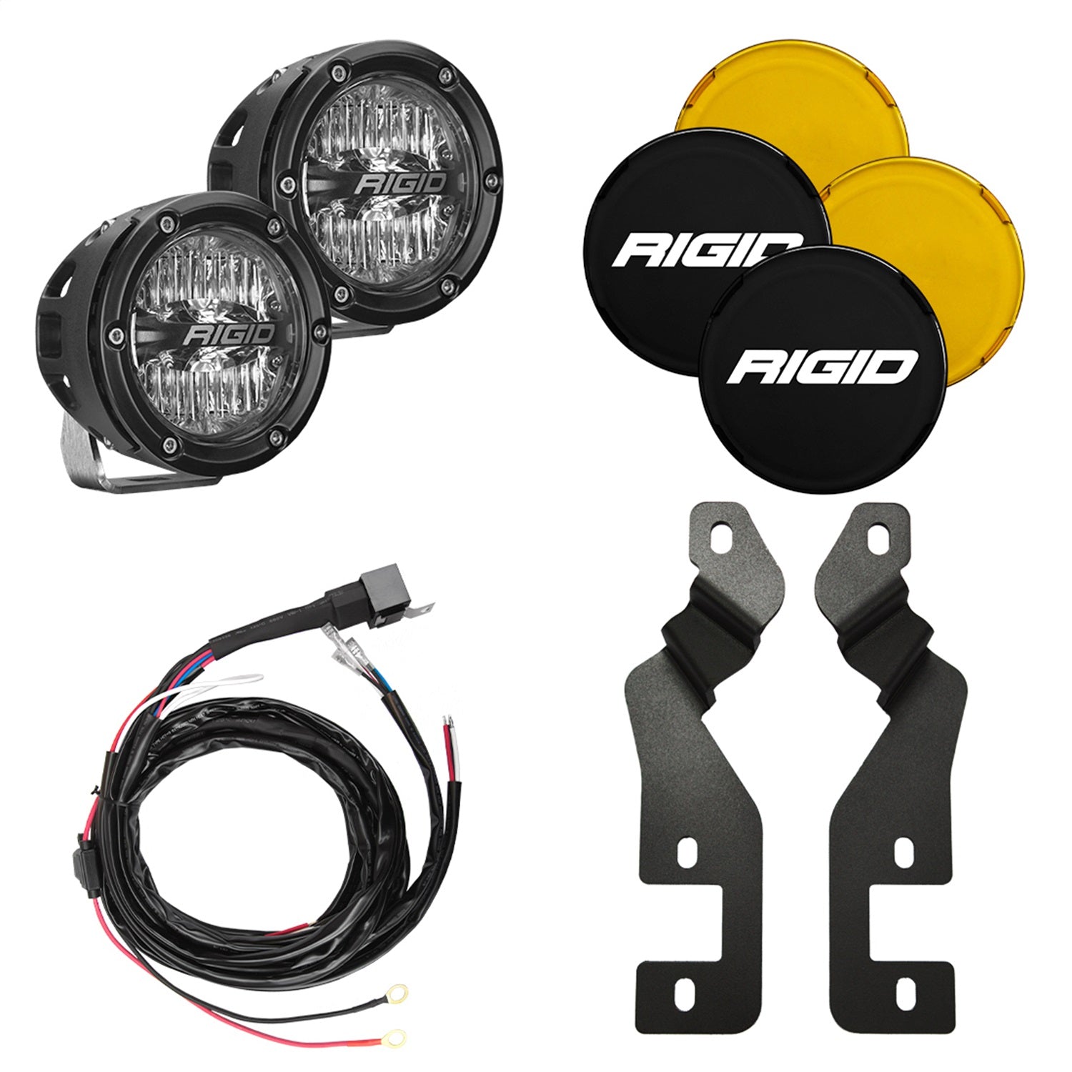 Rigid Industries 46711 A-Pillar 360-Series Light Mount Kit Fits Bronco Sport