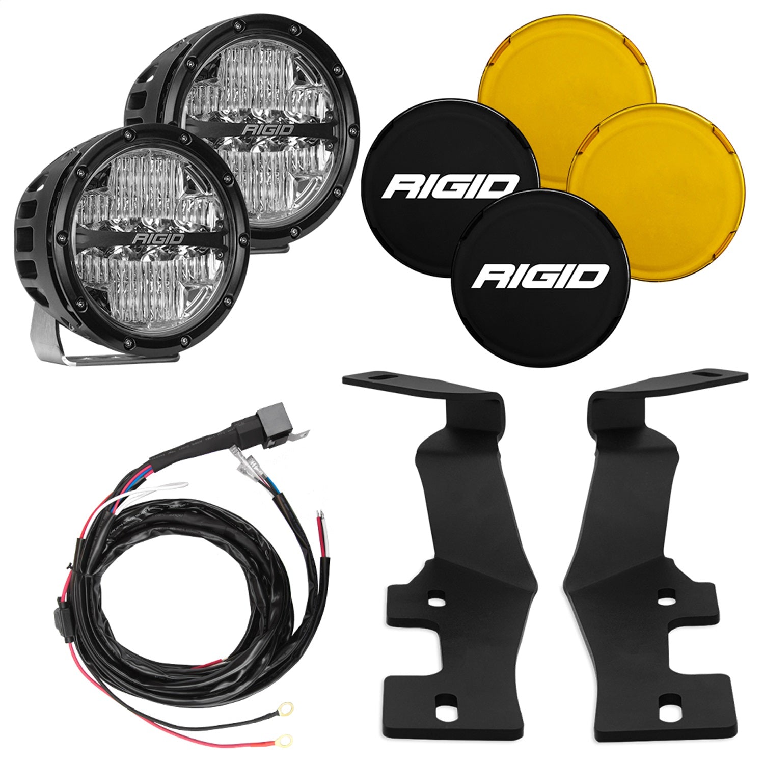 Rigid Industries 46720 A-Pillar 360-Series Light Mount Kit Fits 19-26 2500 3500