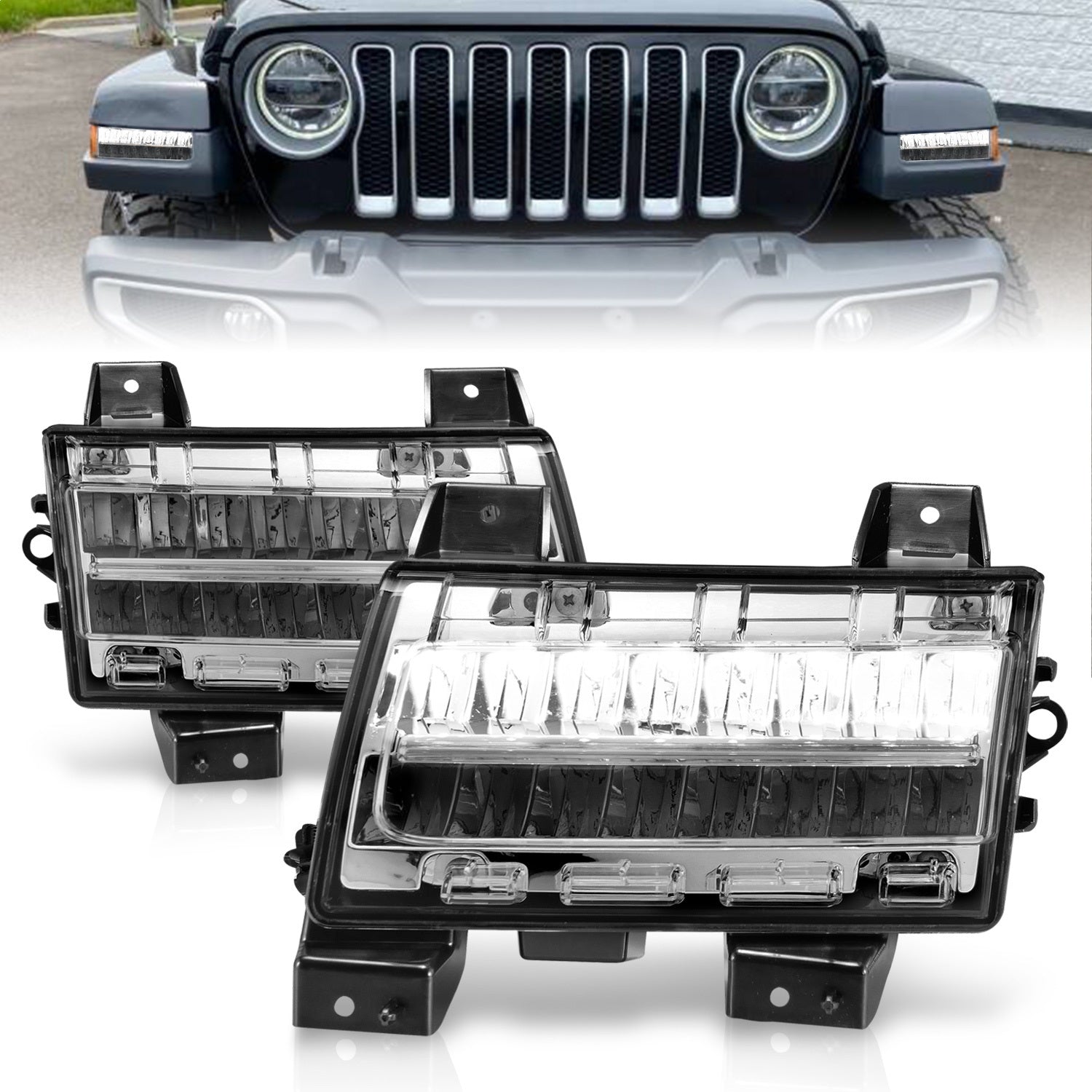 Anzo USA 511086 Side Marker Light Assembly Fits 18-25 Gladiator Wrangler (JL)