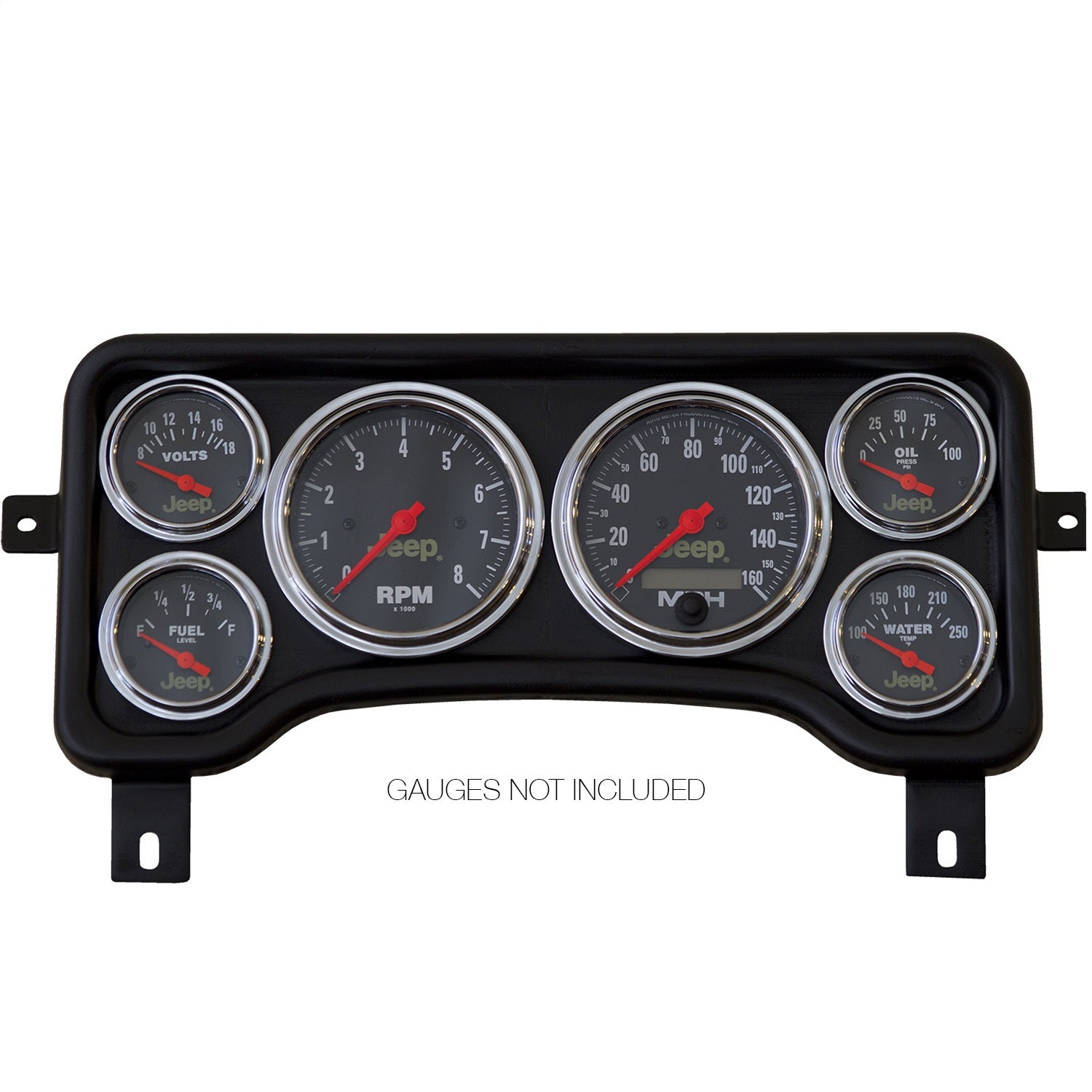 AutoMeter 5381 Mounting Solutions 6 Gauge Panel Fits Cherokee (XJ) Wrangler (TJ)