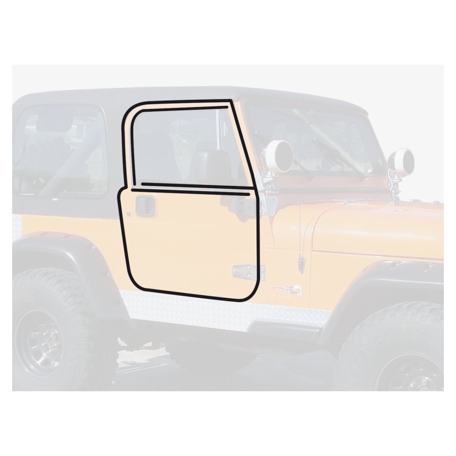 Crown Automotive 55176222MK Door Seal Master Kit