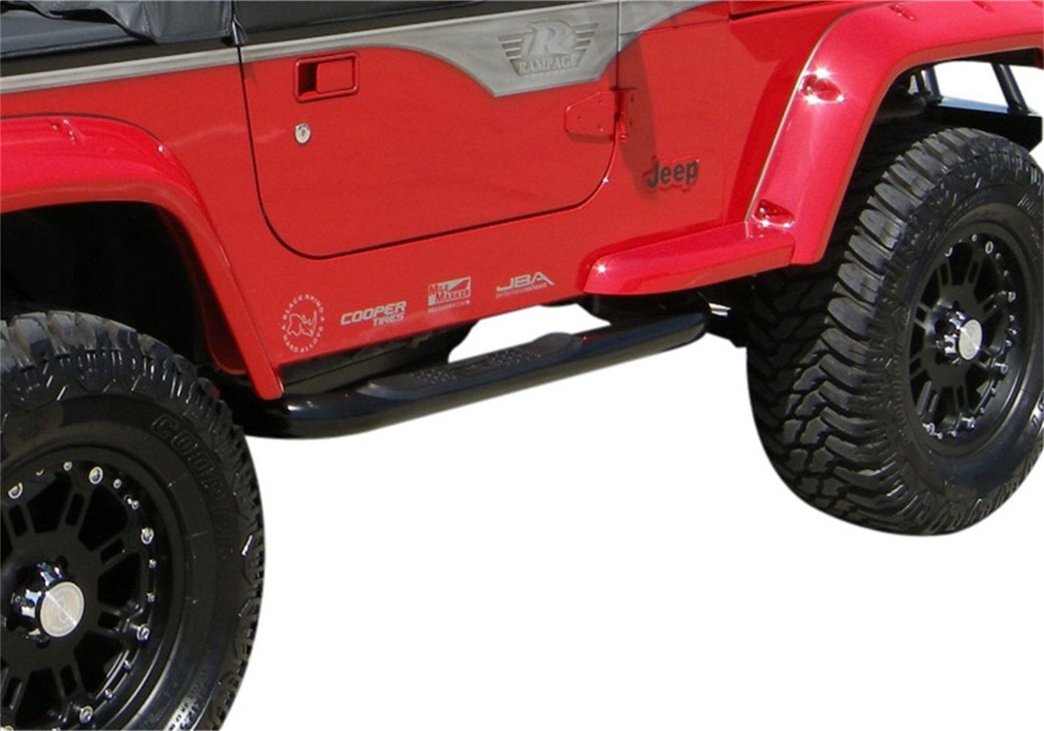 Rampage 8625 Body Side 3 in. Round Step Bar Wheel -To- Wheel