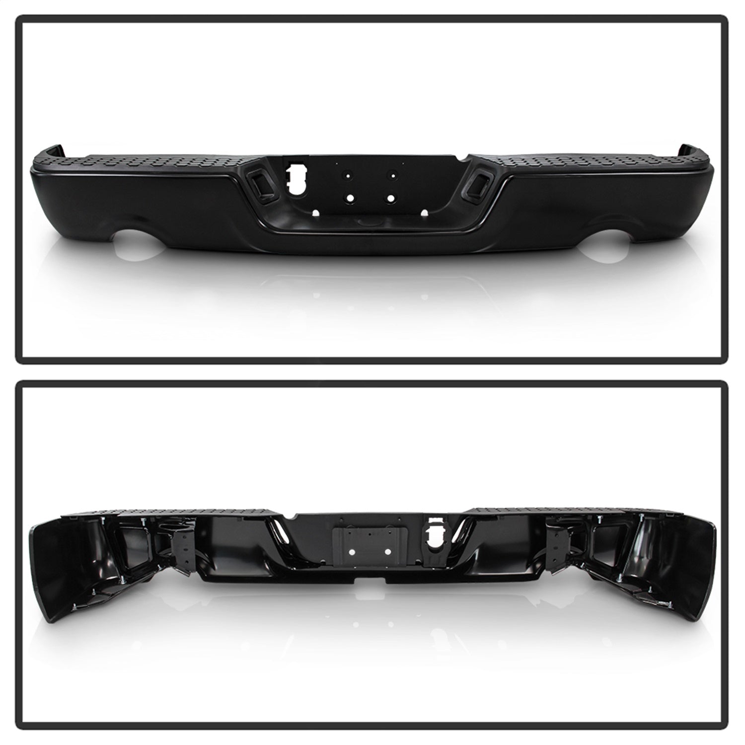 Spyder Auto 9046971 Steel Rear Bumper Fits 09-18 1500 Ram 1500