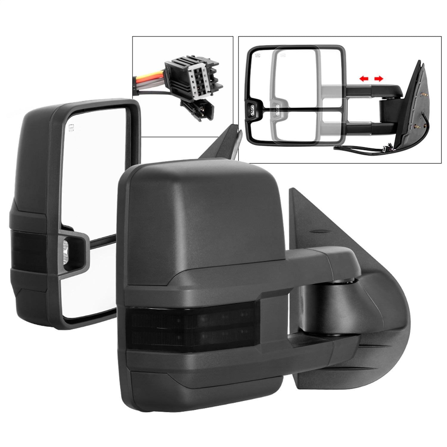 Spyder Auto 9936722 XTune Door Mirror Set