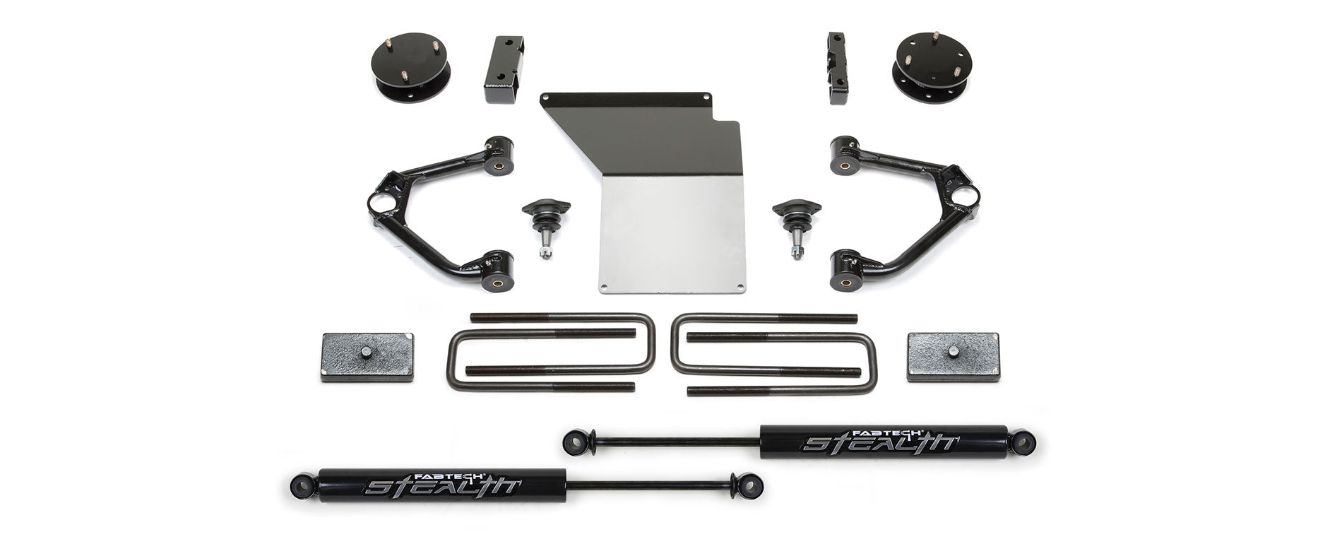 Fabtech K1059M Budget Lift System w/Shock Fits 07-18 Sierra 1500 Silverado 1500