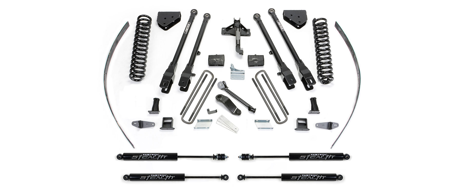 Fabtech K2125M 4 Link Lift System Fits 08-15 F-250 Super Duty F-350 Super Duty