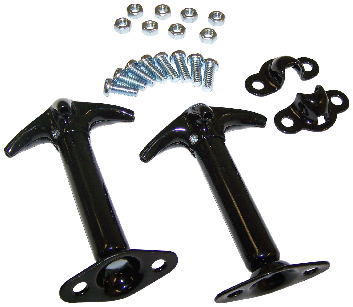 Crown Automotive 488601 Black Hood Catch Set