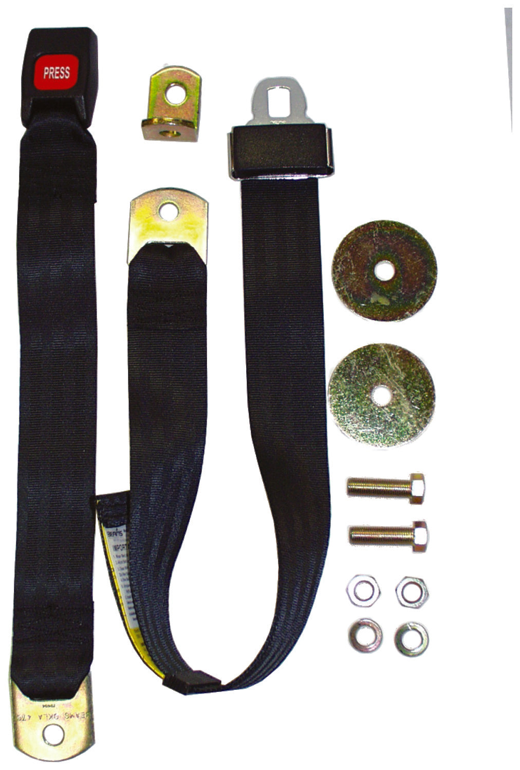 Crown Automotive BELT1B Seat Belt Fits 76-95 CJ5 CJ7 Scrambler Wrangler (YJ)