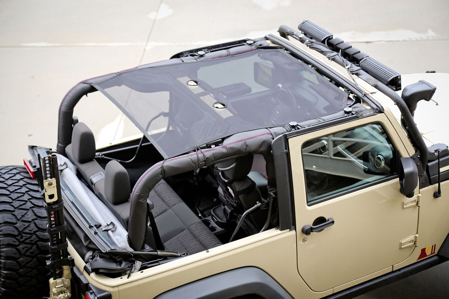 Rugged Ridge 13579.06 Eclipse Sun Shade Fits 07-18 Wrangler (JK)