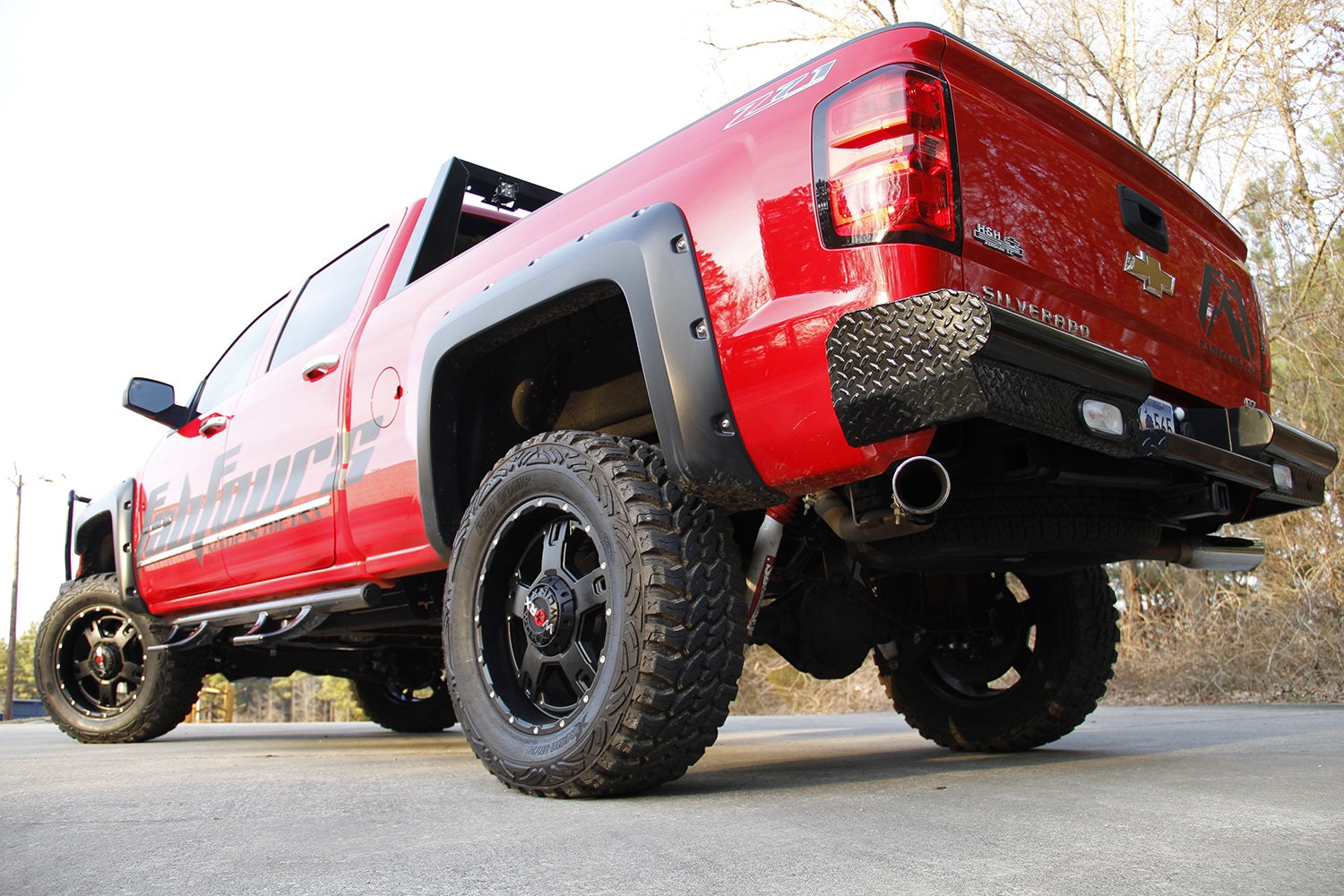 Fab Fours CS14-T3150-1 Black Steel Ranch Rear Bumper