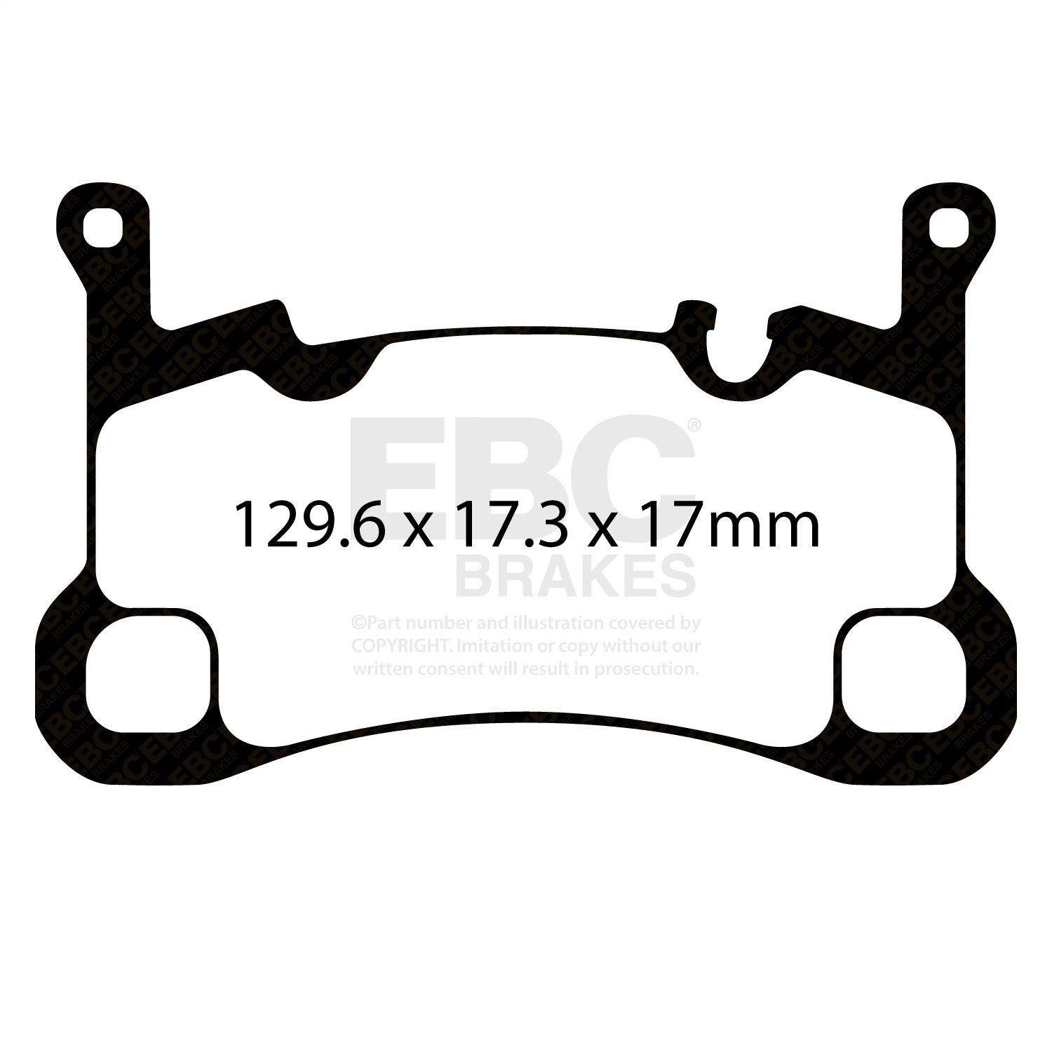 EBC Brakes DP42380R Yellowstuff Street And Track Brake Pads Fits 18-26 Cayenne