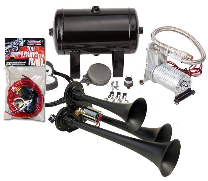 Kleinn Automotive Air Horns HK3-1 Pro Blaster Triple Horn Kit