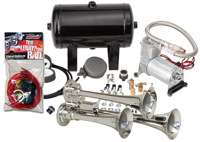 Kleinn Automotive Air Horns HK3 Pro Blaster Triple Horn Kit