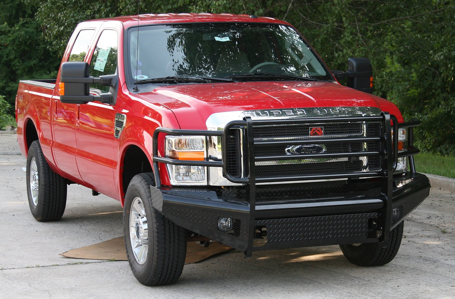 Fab Fours FS08-S1960-1 Black Steel Front Ranch Bumper