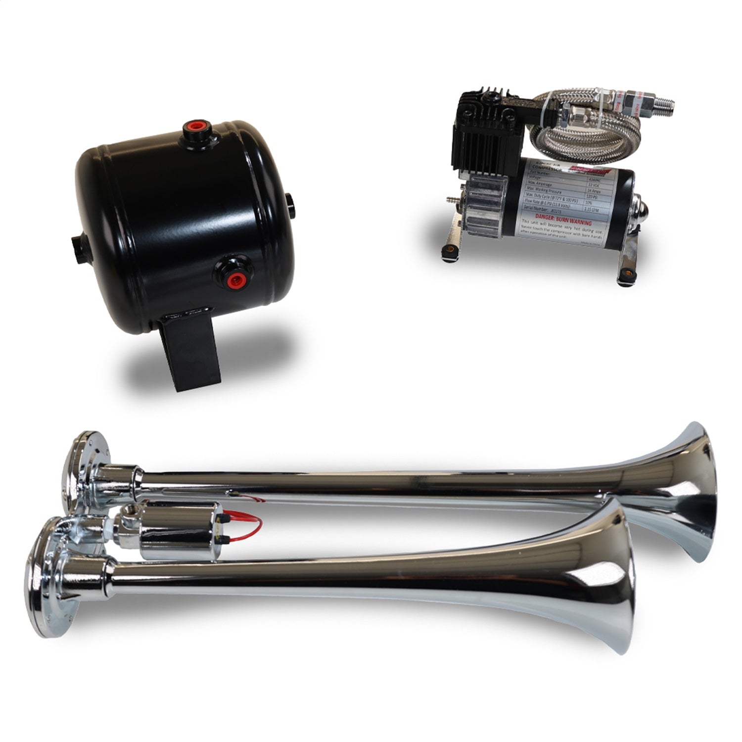 Kleinn Automotive Air Horns HK2 Pro Blaster Dual Horn Kit