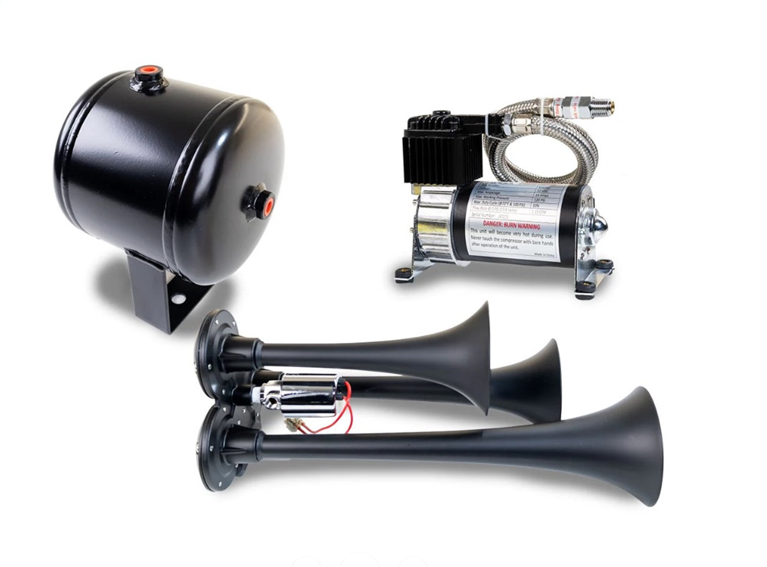Kleinn Automotive Air Horns HK3-1 Pro Blaster Triple Horn Kit