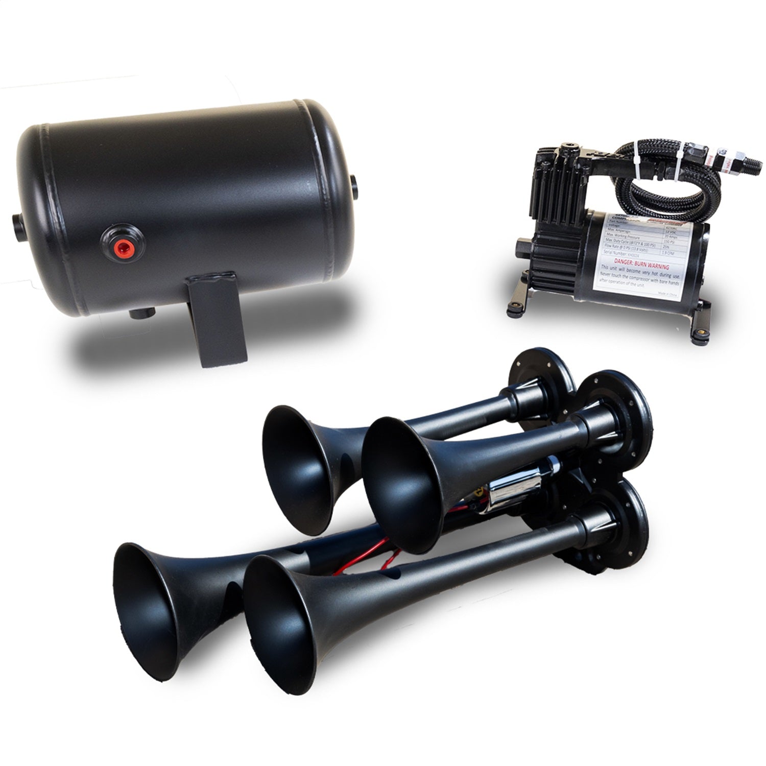 Kleinn Automotive Air Horns HK4-1 Pro Blaster Quad Horn Kit