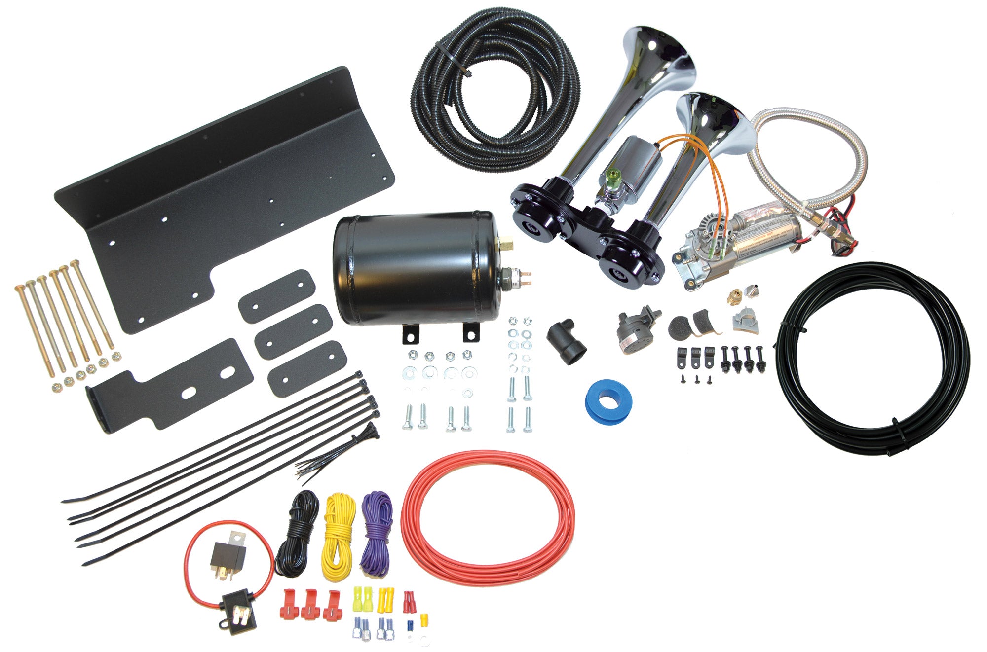 Kleinn Automotive Air Horns JEEPKIT-99 Onboard Air System w/Horns