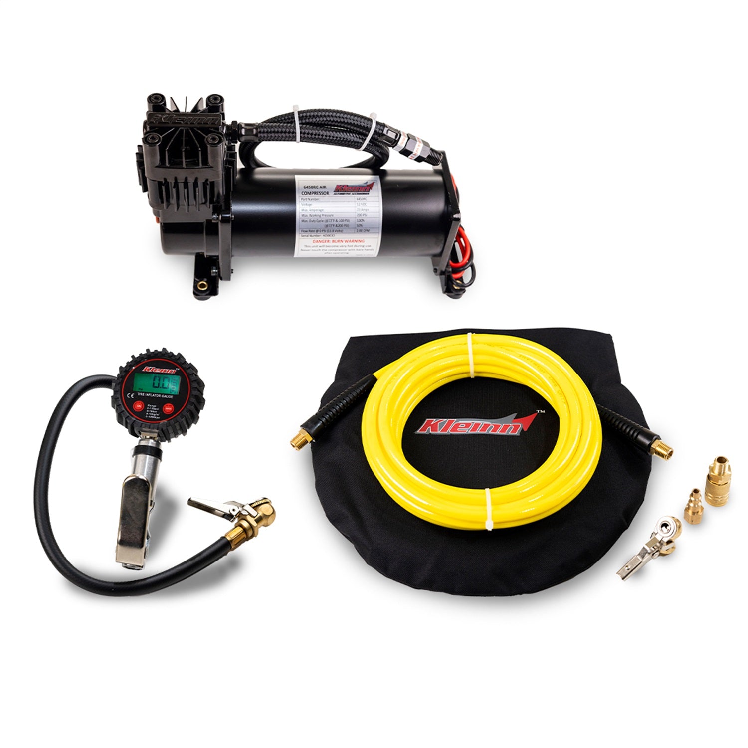 Kleinn Automotive Air Horns JK6450 Add-On Compressor