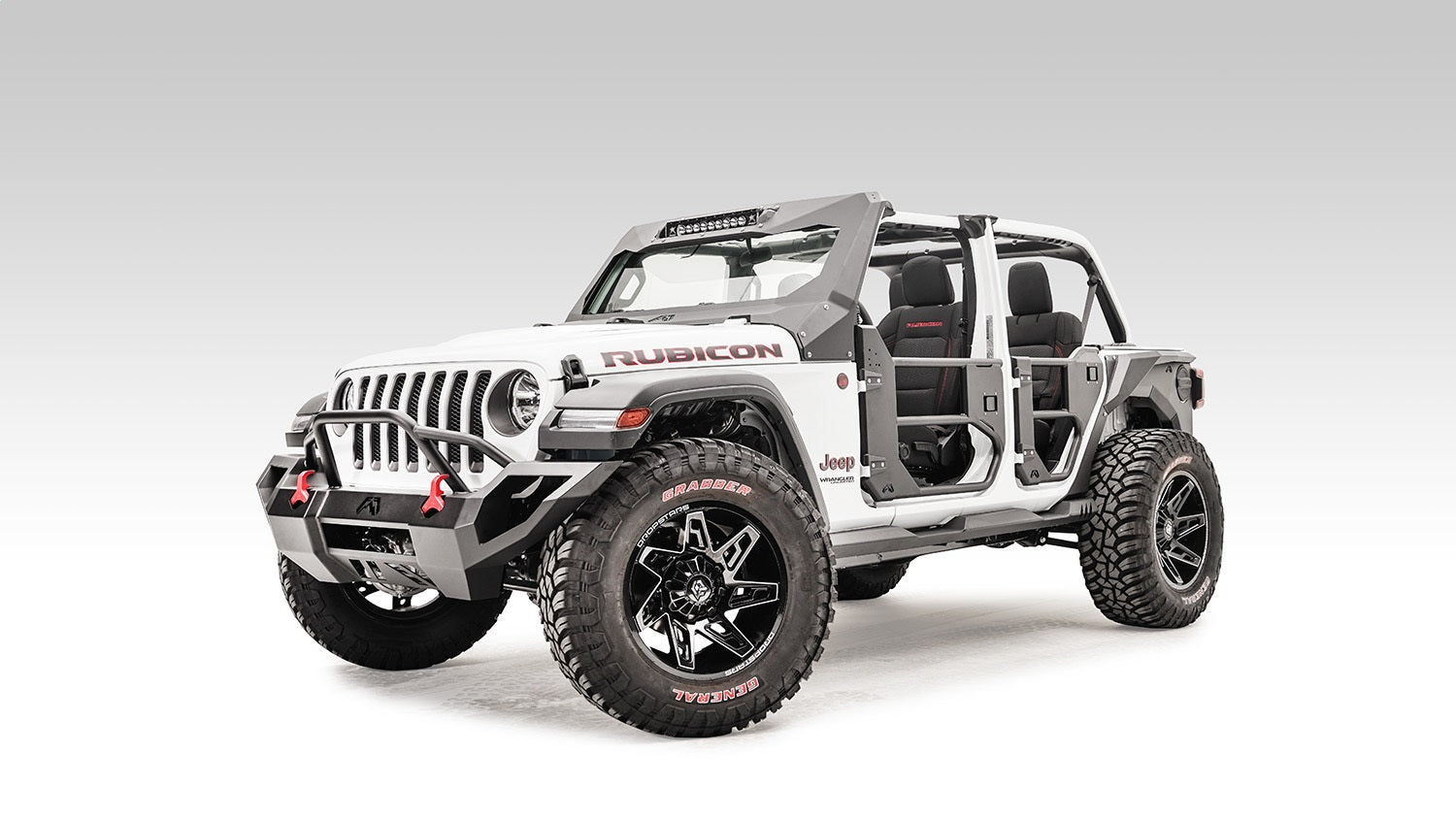Fab Fours JL1032-1 Half Tube Doors Fits 18-22 Gladiator Wrangler (JL)