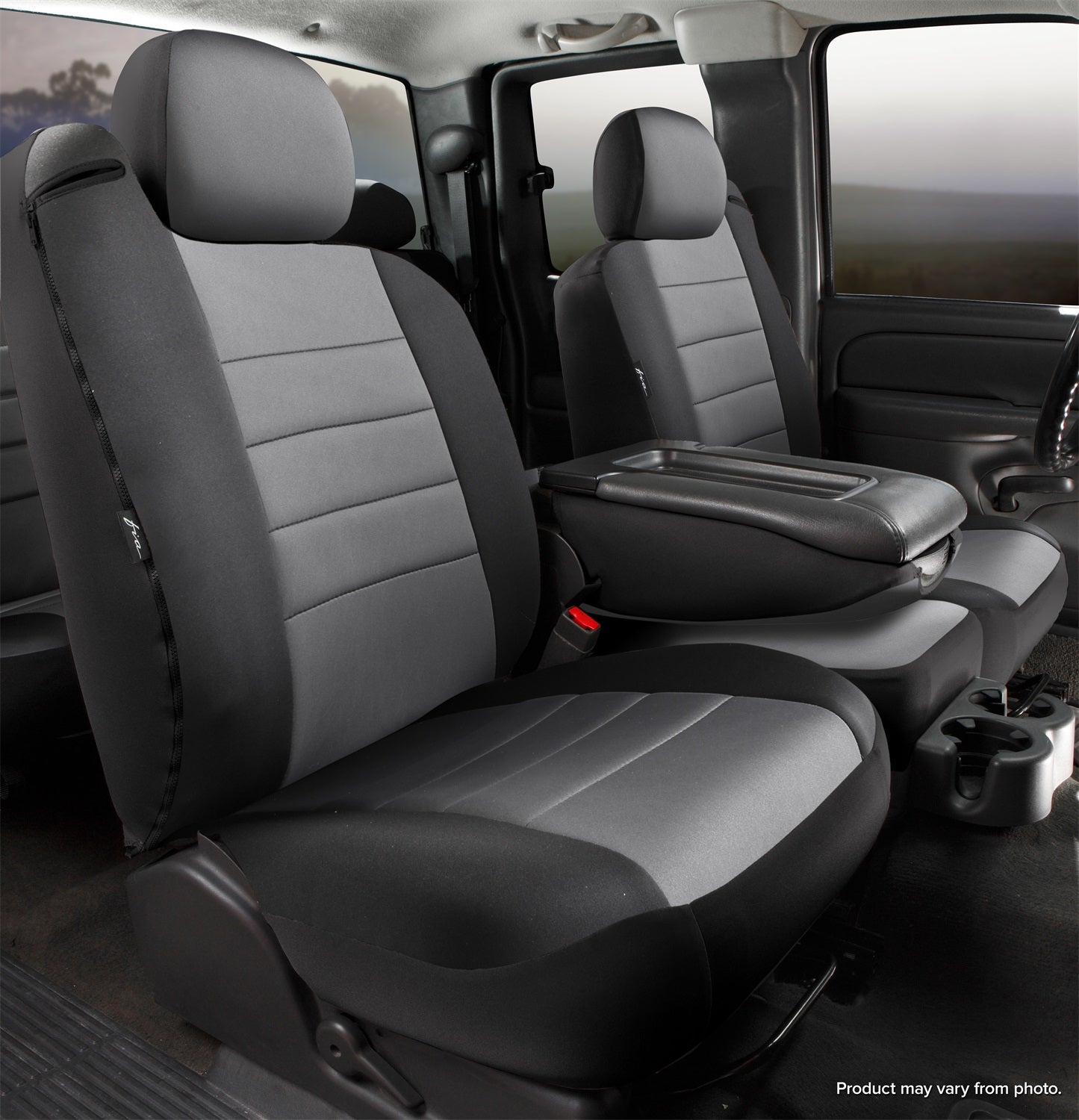 Fia NP98-37 GRAY Neo Neoprene Custom Fit Truck Seat Covers