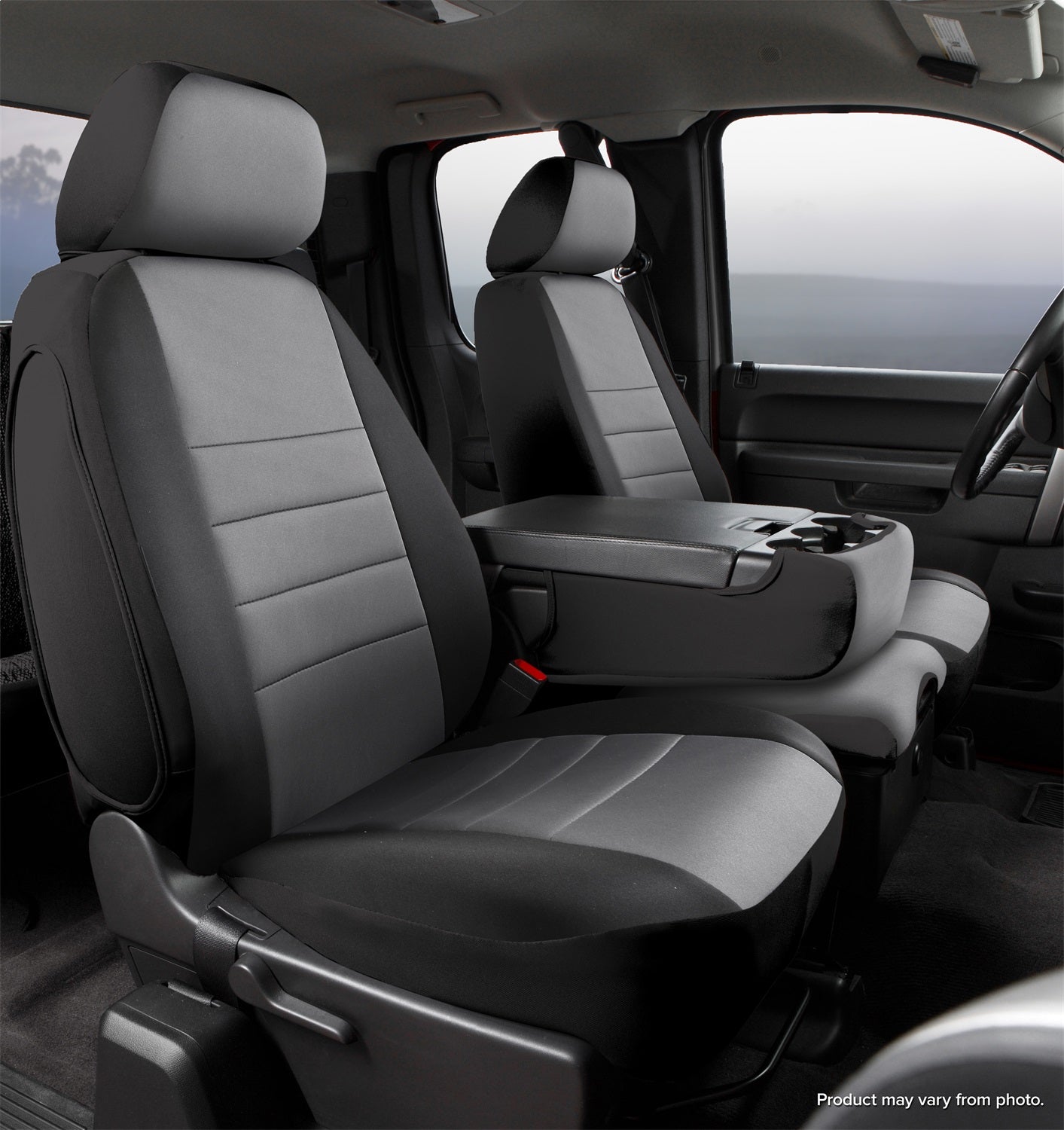 Fia NP99-47 GRAY Neo Neoprene Custom Fit Truck Seat Covers