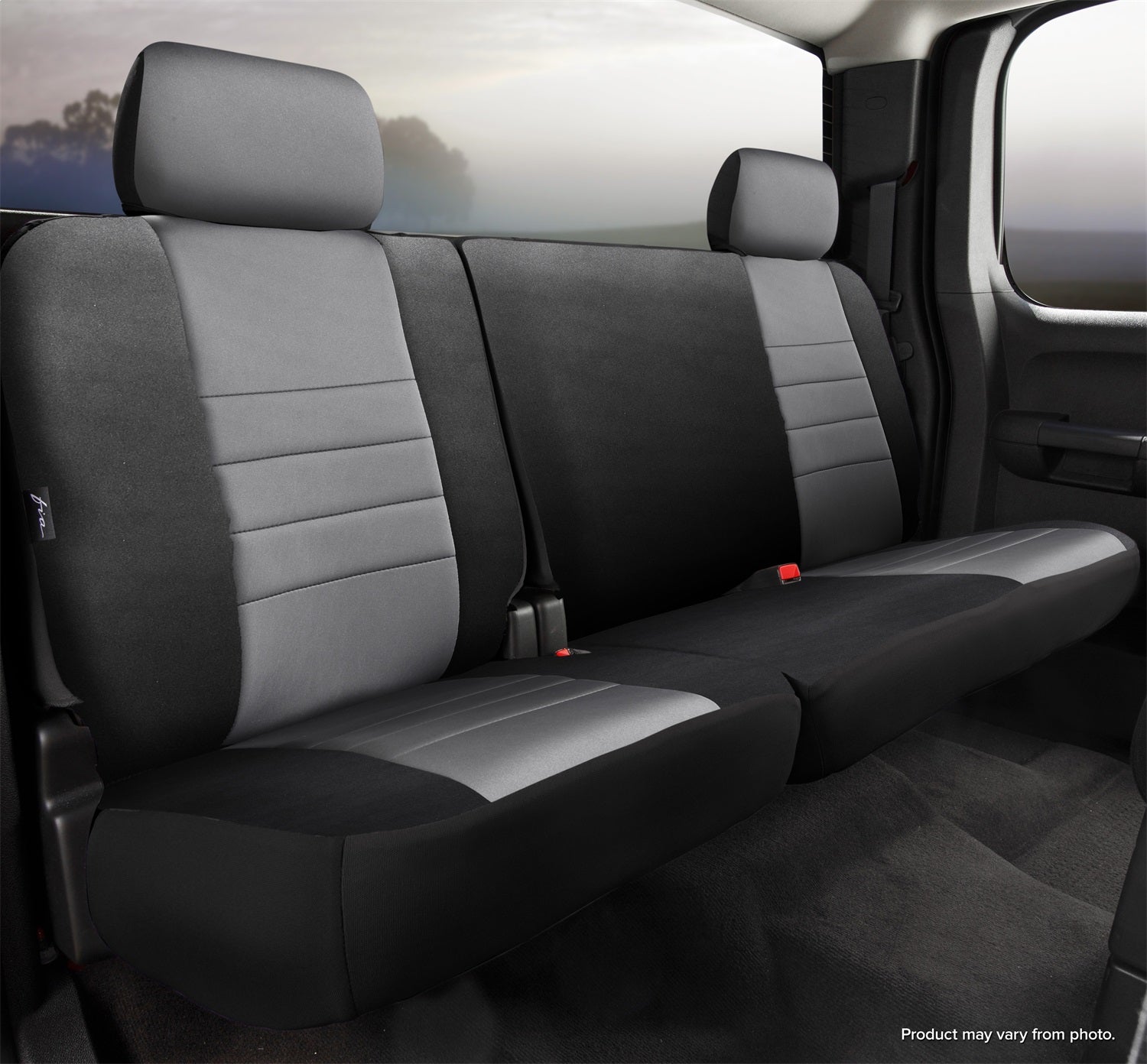 Fia NP92-25 GRAY Neo Neoprene Custom Fit Truck Seat Covers