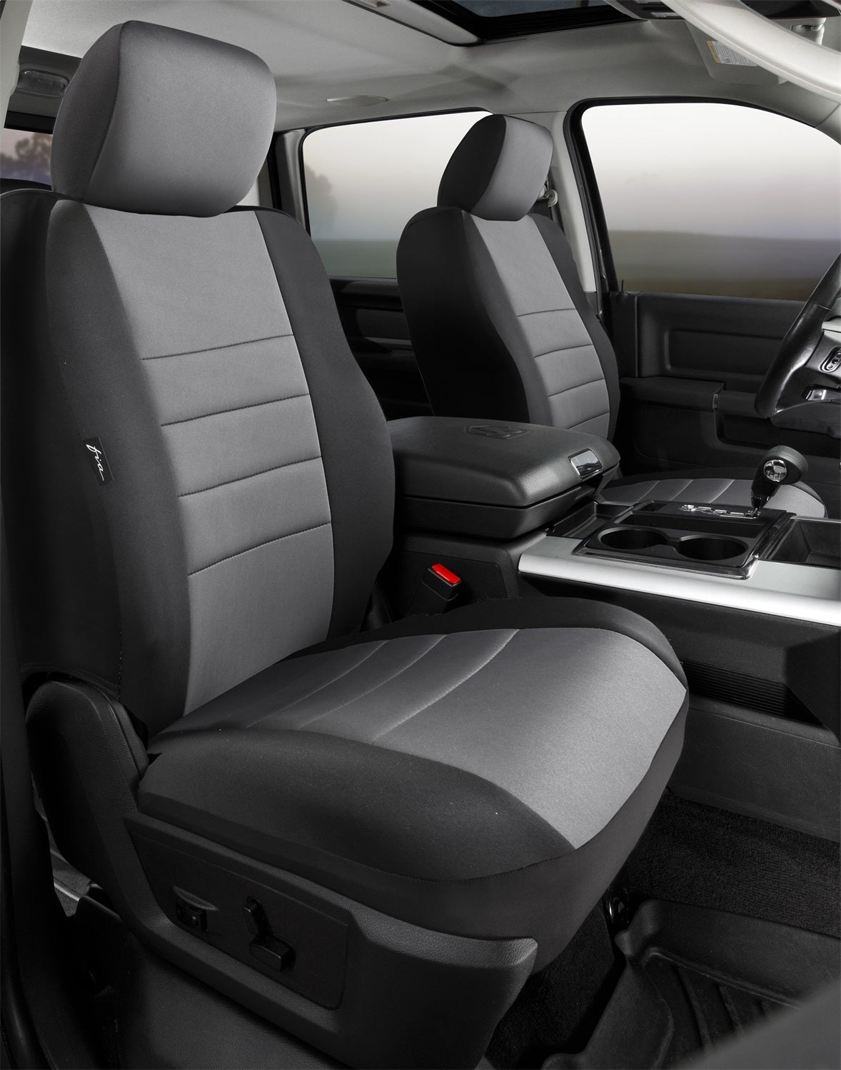 Fia NP99-43 GRAY Neo Neoprene Custom Fit Truck Seat Covers Fits 16-23 Tacoma