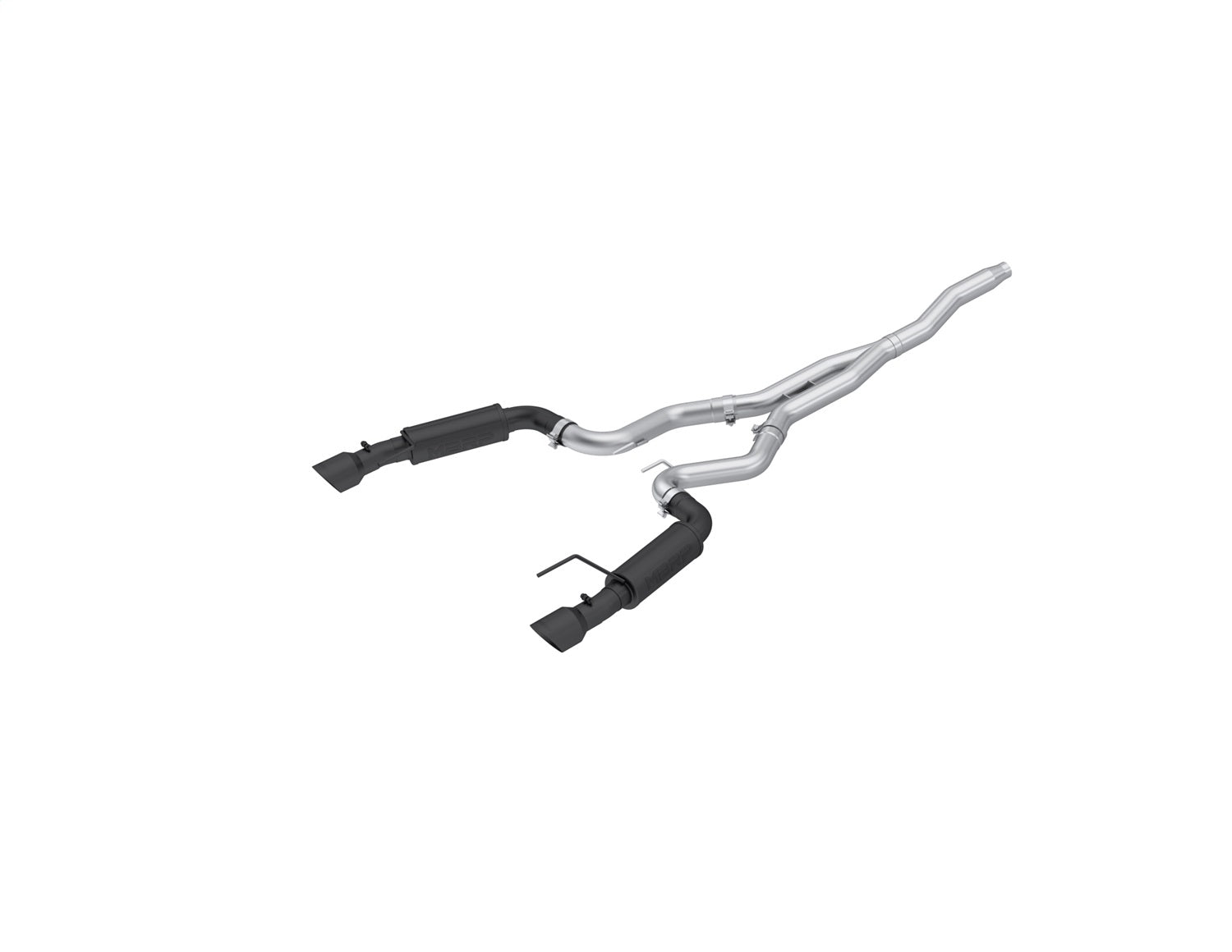 MBRP Exhaust S7275BLK Armor BLK Cat Back Exhaust System Fits 15-26 Mustang