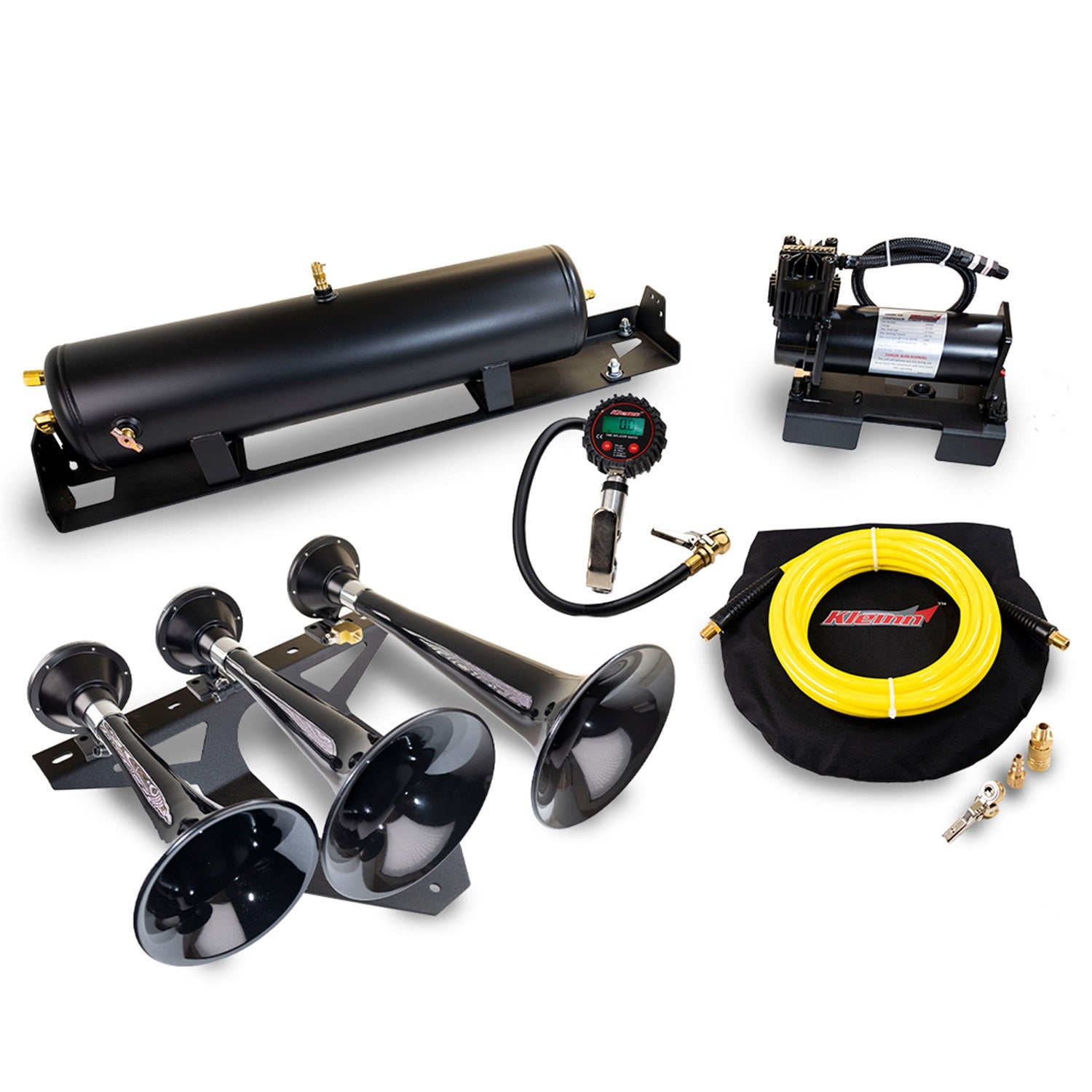 Kleinn Automotive Air Horns SDKIT17-230STL Onboard Air System w/Horns