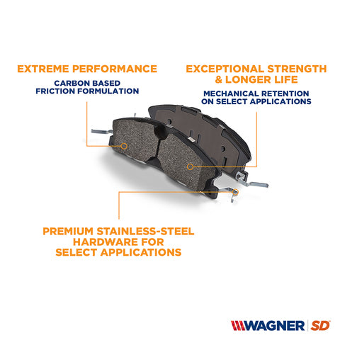Wagner Brake Disc Brake Pad Set  SX1589