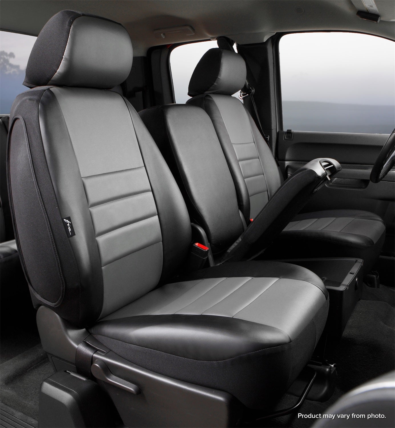 Fia SL67-35 GRAY LeatherLite Custom Seat Cover
