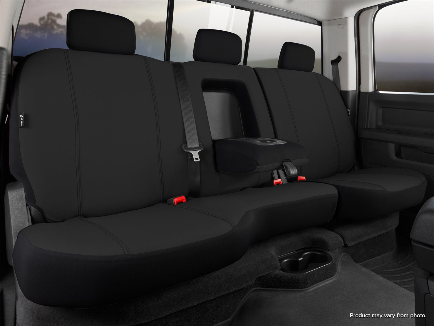Fia SP82-54 BLACK Seat Protector Custom Seat Cover Fits 2500 3500 4500 5500