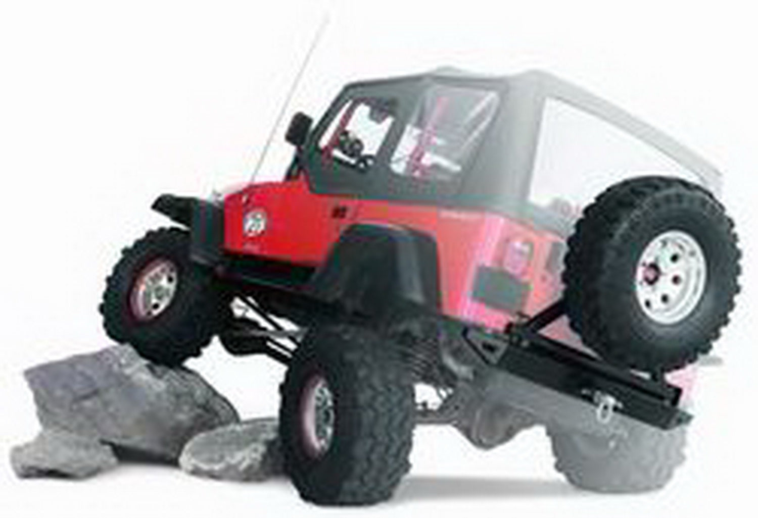 Warn 62947 Rock Crawler Rear Bumper Fits 76-86 CJ5 CJ7