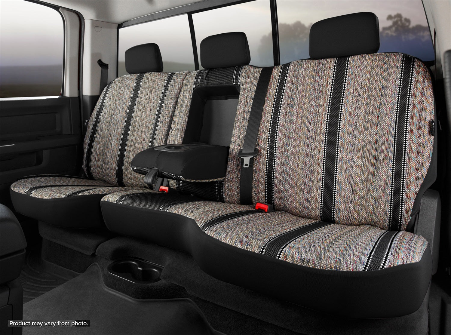 Fia TR42-85 BLACK Wrangler Custom Seat Cover Fits 14-21 Tundra
