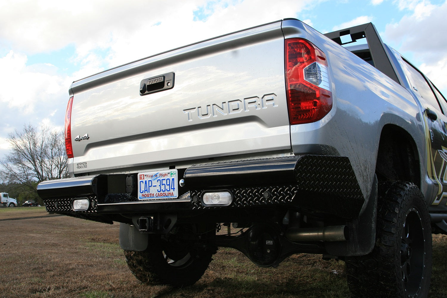 Fab Fours TT14-T2850-1 Black Steel Ranch Rear Bumper Fits 14-21 Tundra