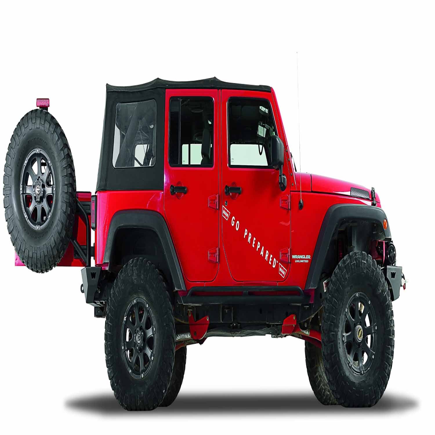 Warn 89800 Bumper Tire Carrier Fits 07-14 Wrangler (JK)