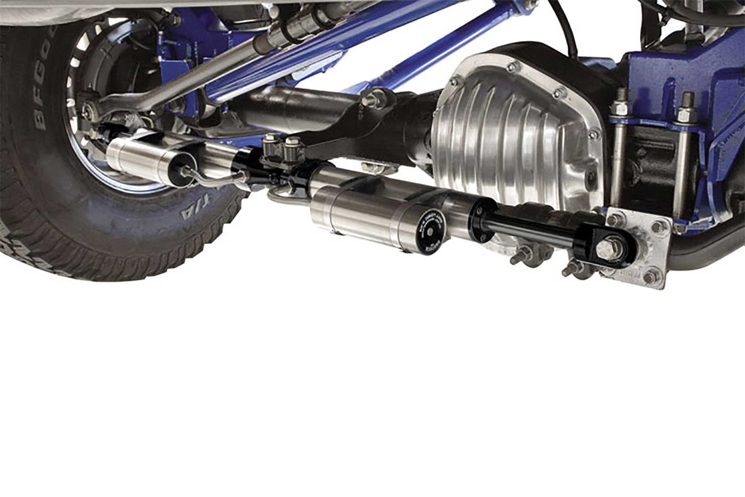 Fabtech FTS221152 Dual Dirt Logic 2.25 Stainless Steel Steering Stabilizer Kit